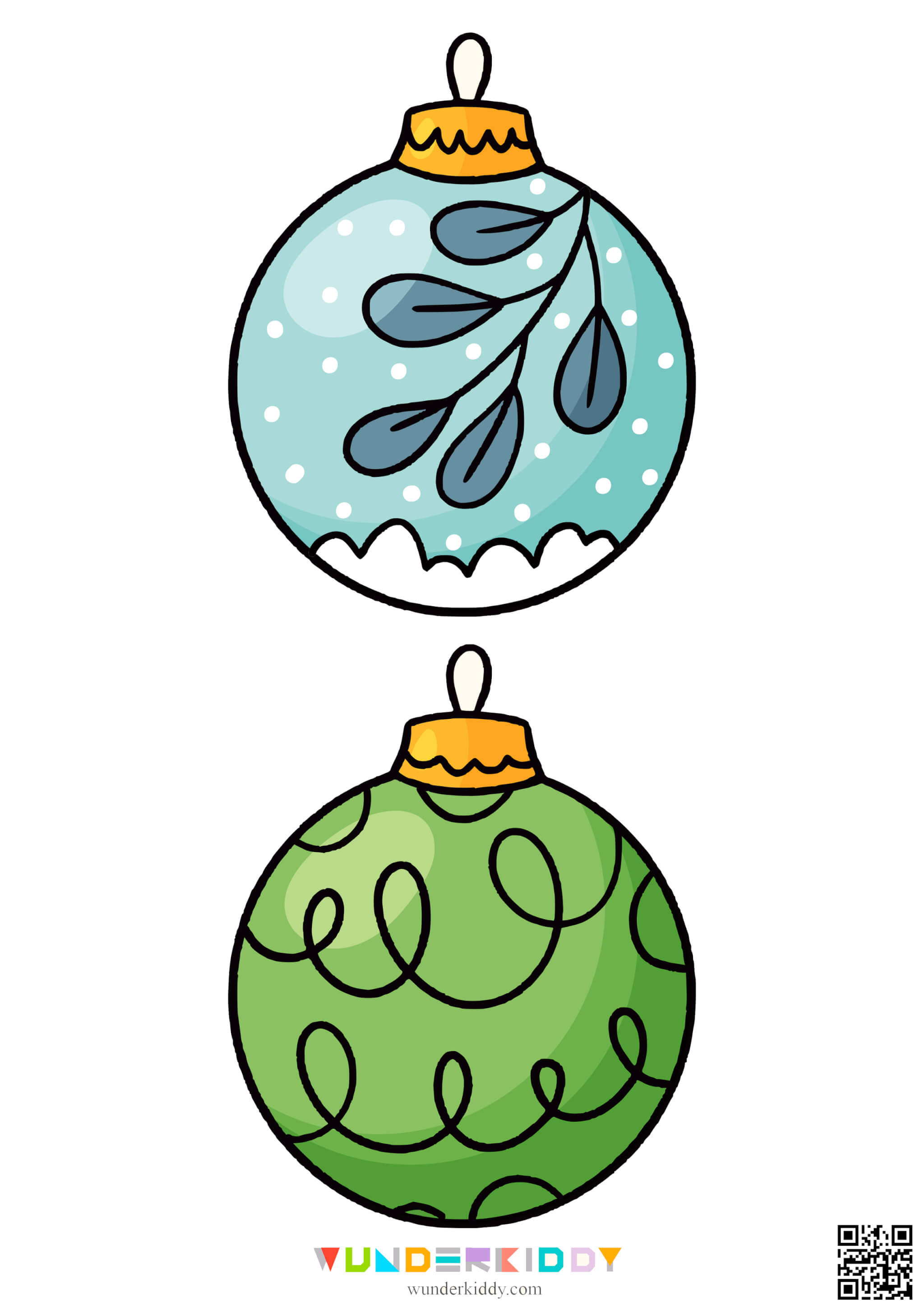 Template «Colored Christmas Balls» - Image 2