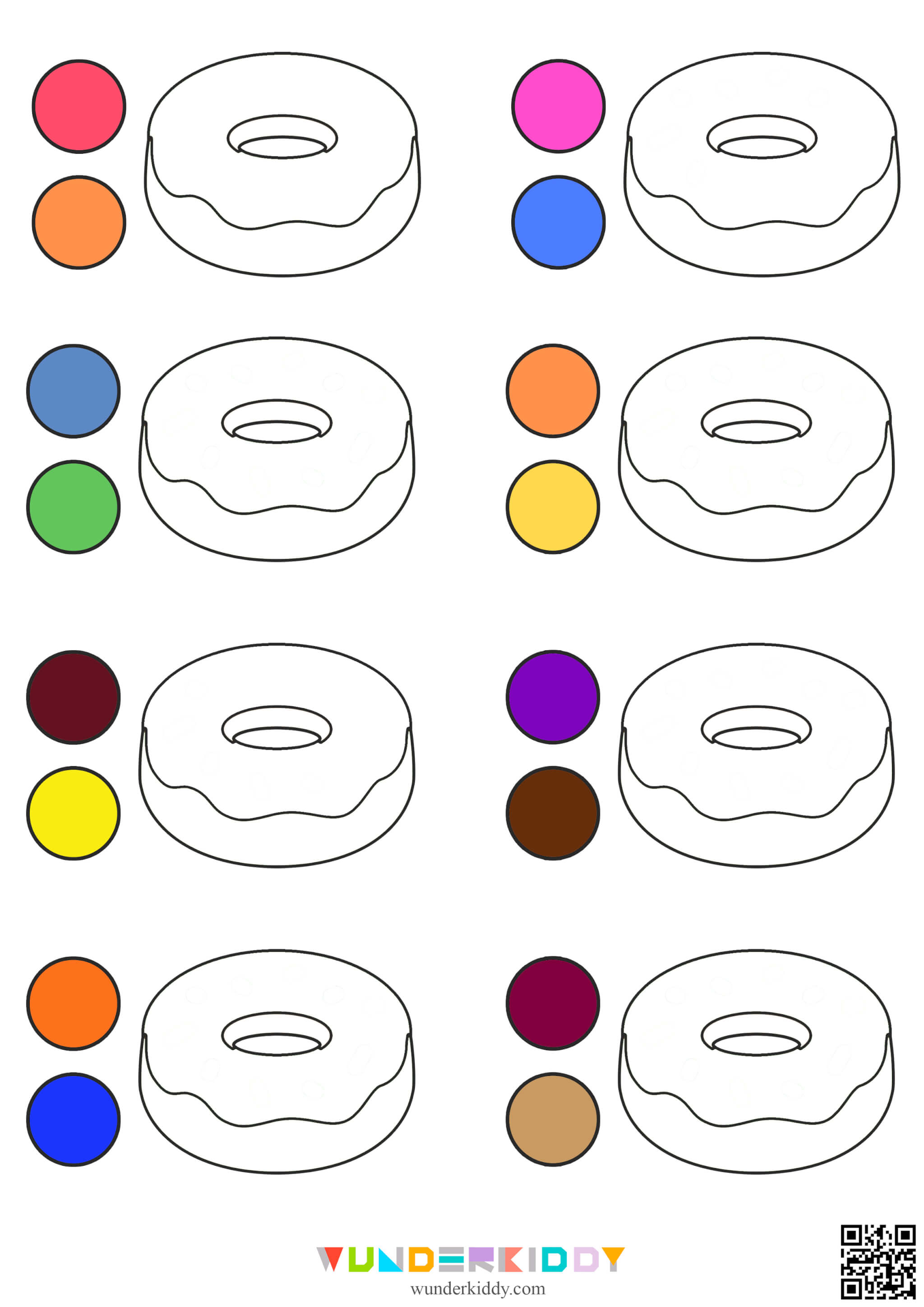 Donuts Color Matching Activities for Toddlers - Image 2