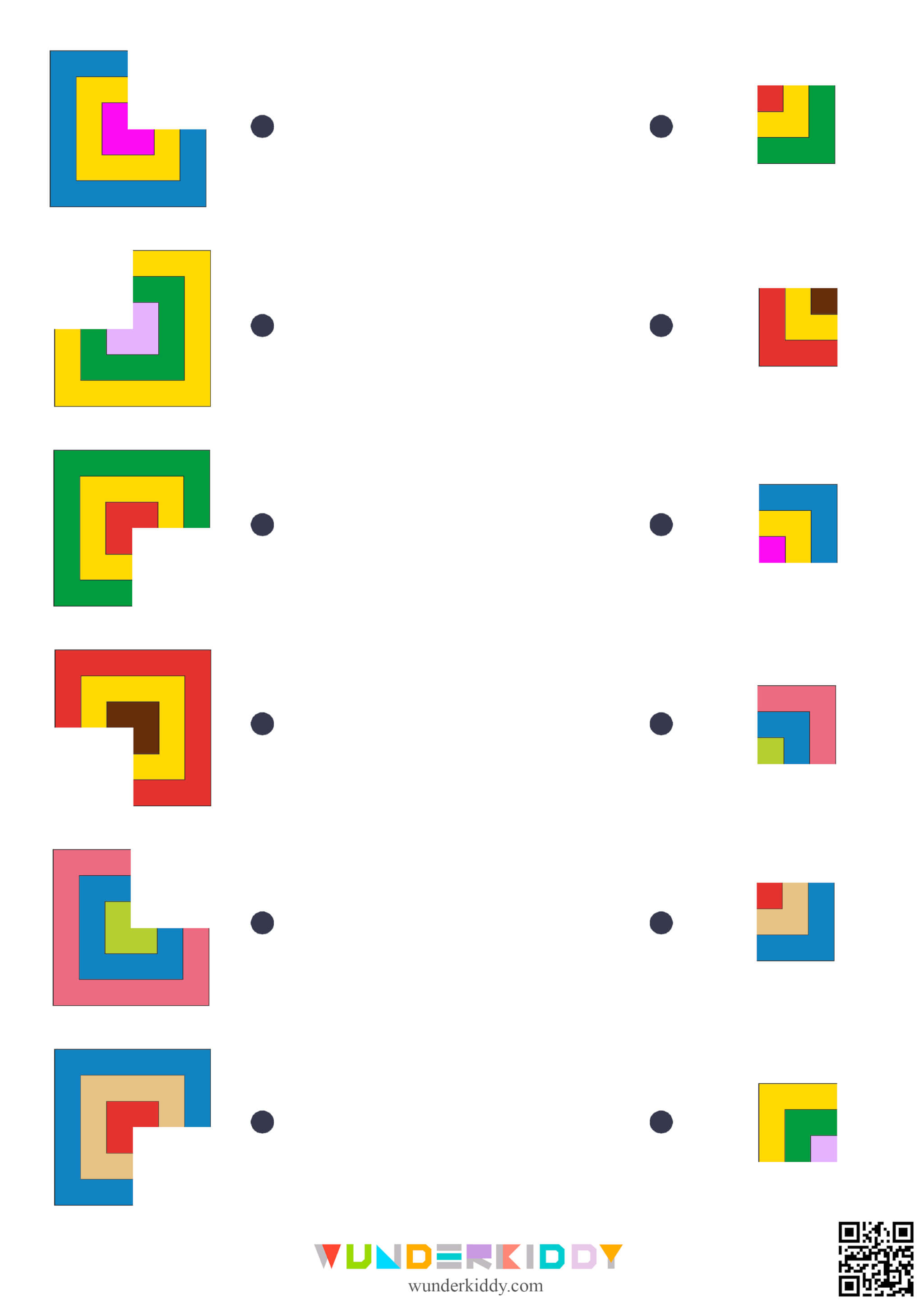 Square Missing Parts Game for Kids - Image 2