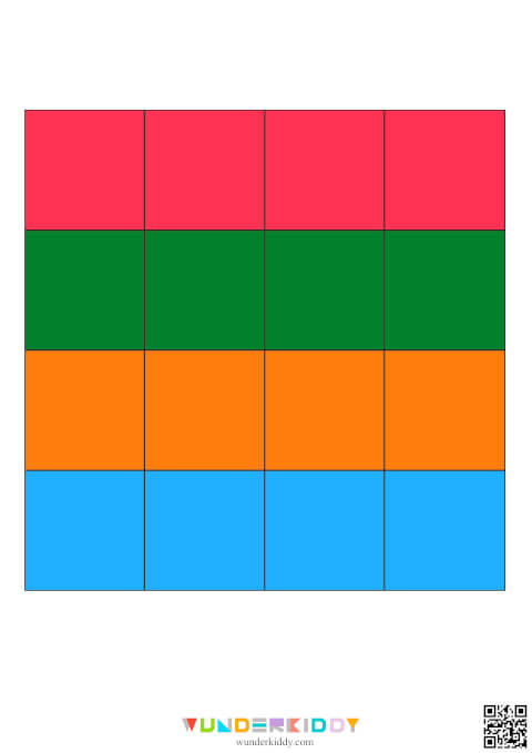 Подбери по цвету «Цветные квадраты» - Изображение 3