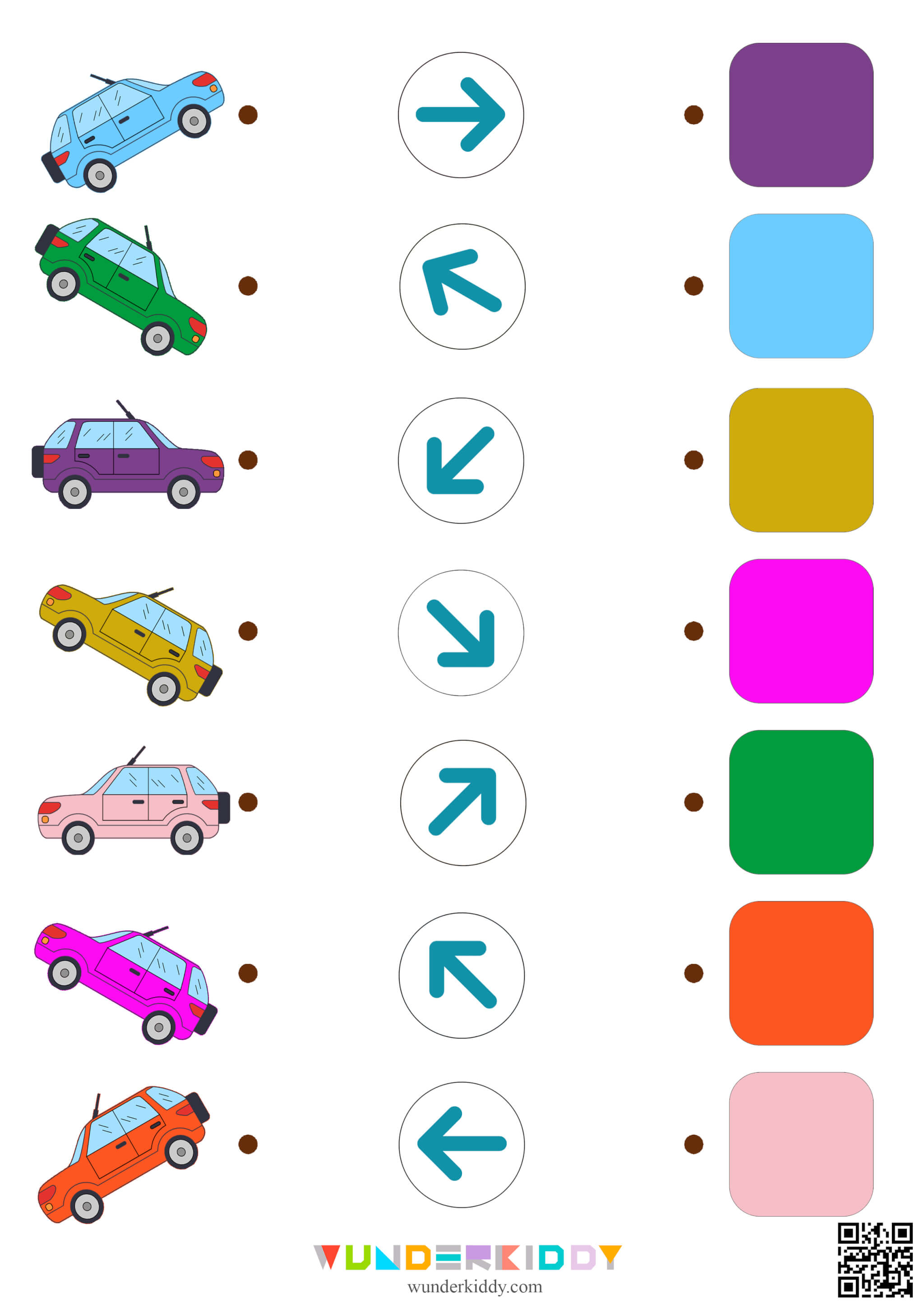 Car Directional Worksheets - Image 3