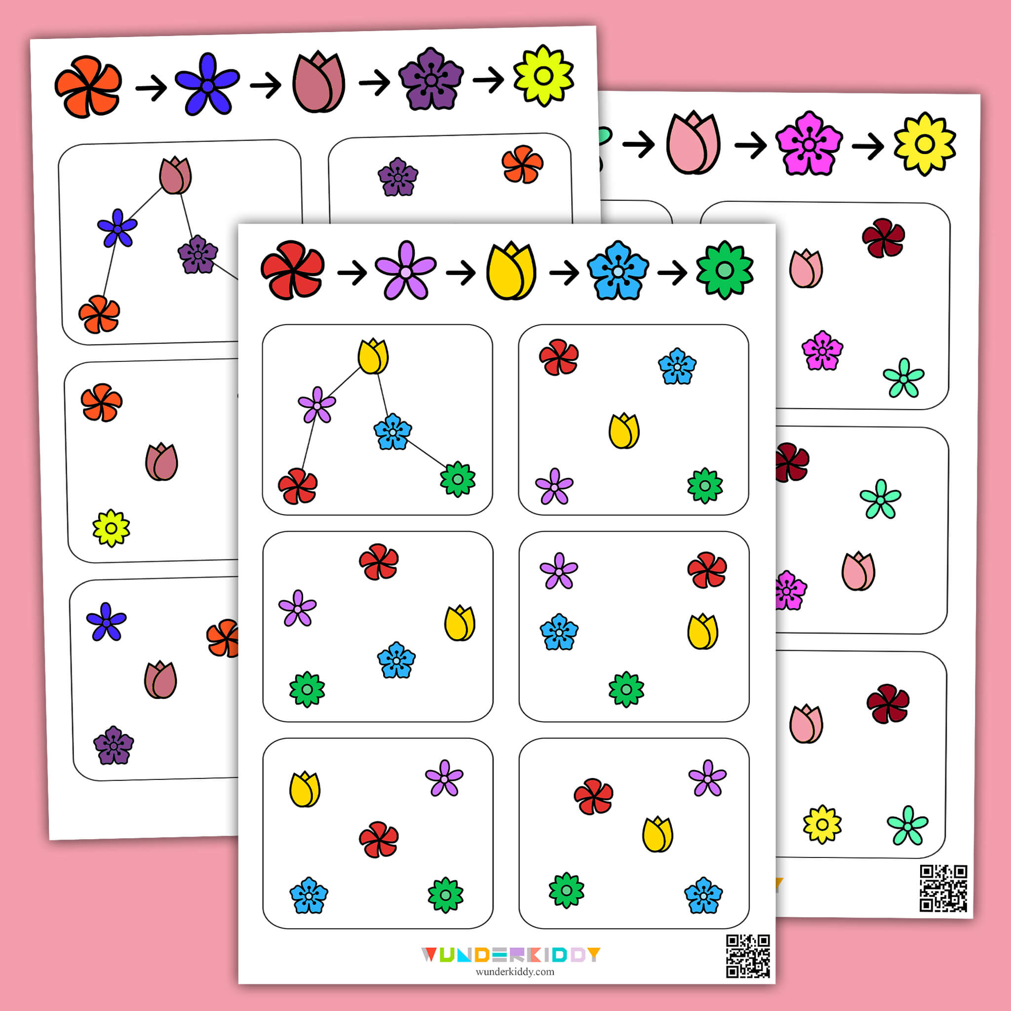 Connect the Flowers Worksheet