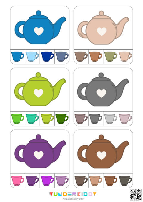 Cup and Teapot Clip Card Game - Image 4