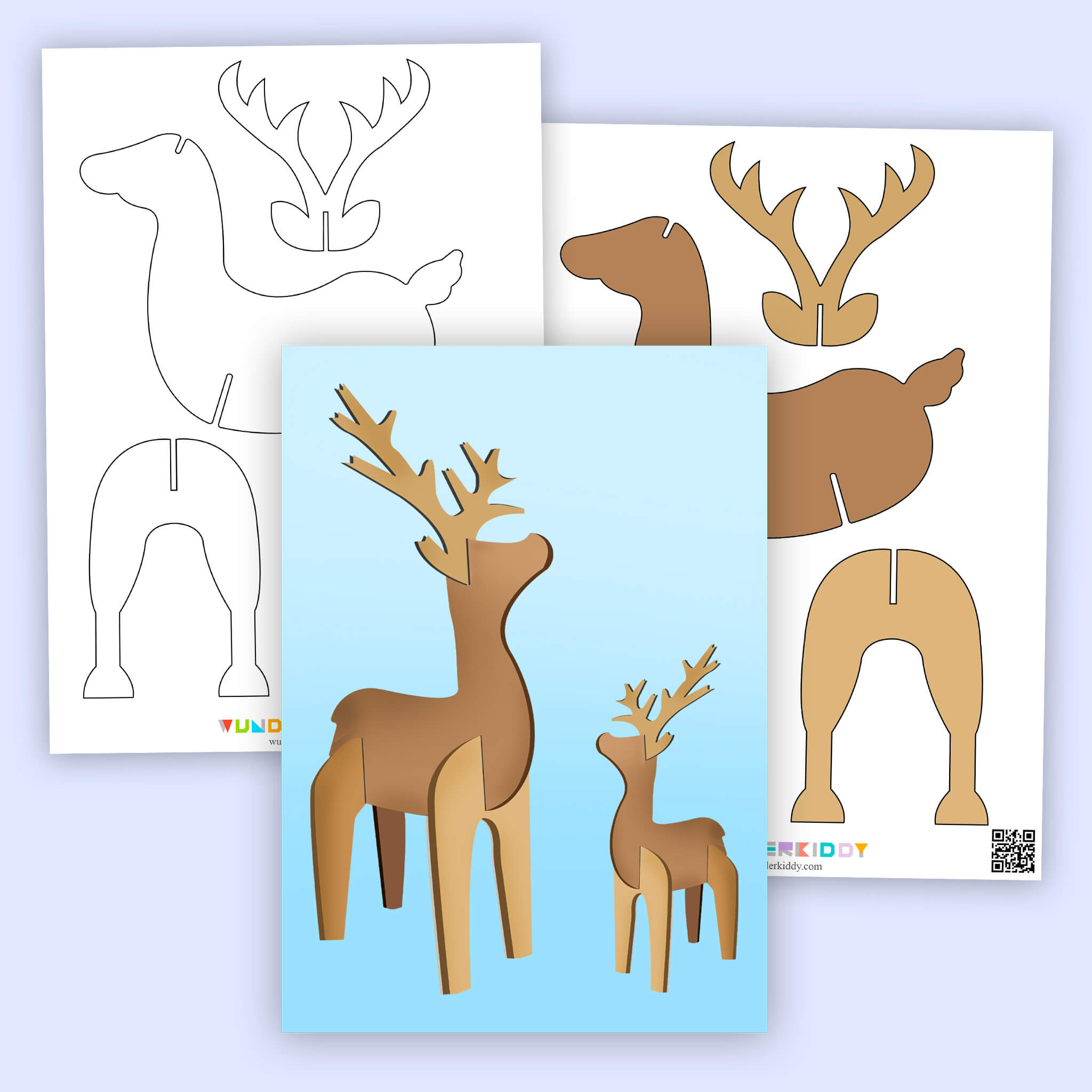 Template «Christmas Deer»