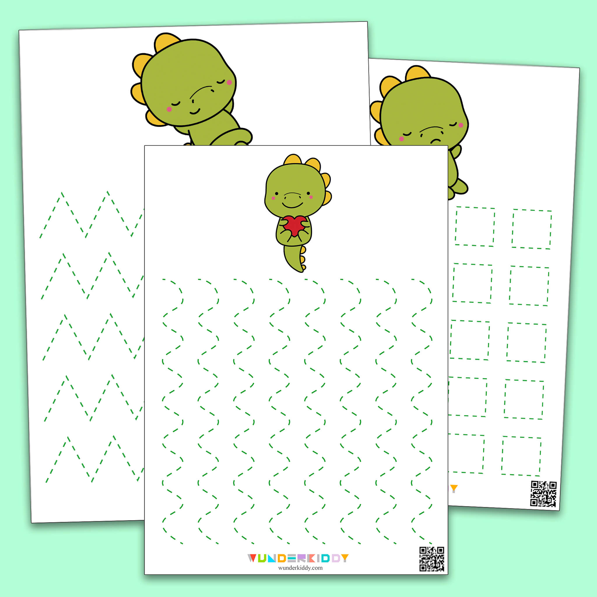 Tracing Worksheet Dinosaur