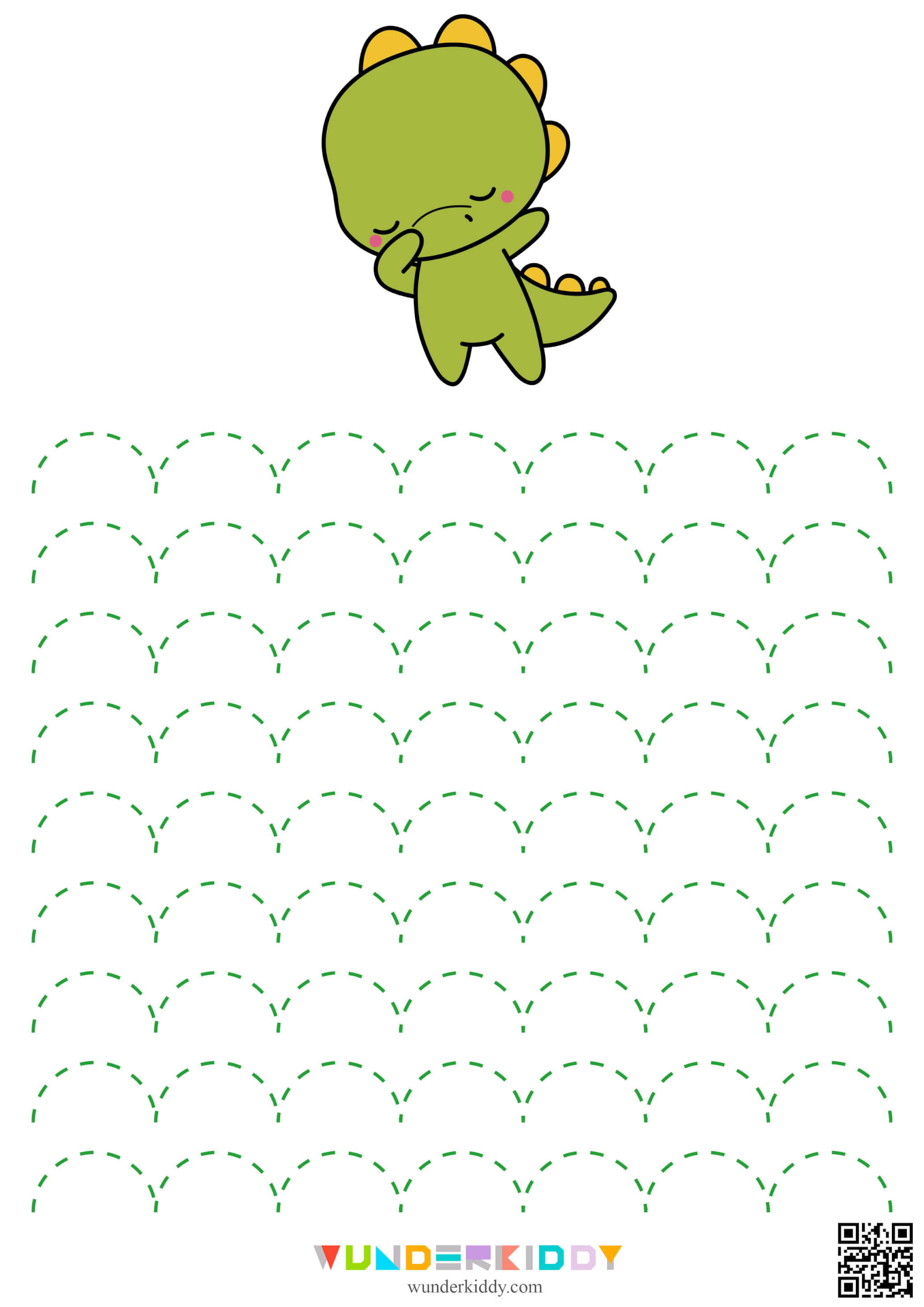 Tracing Worksheet Dinosaur - Image 5