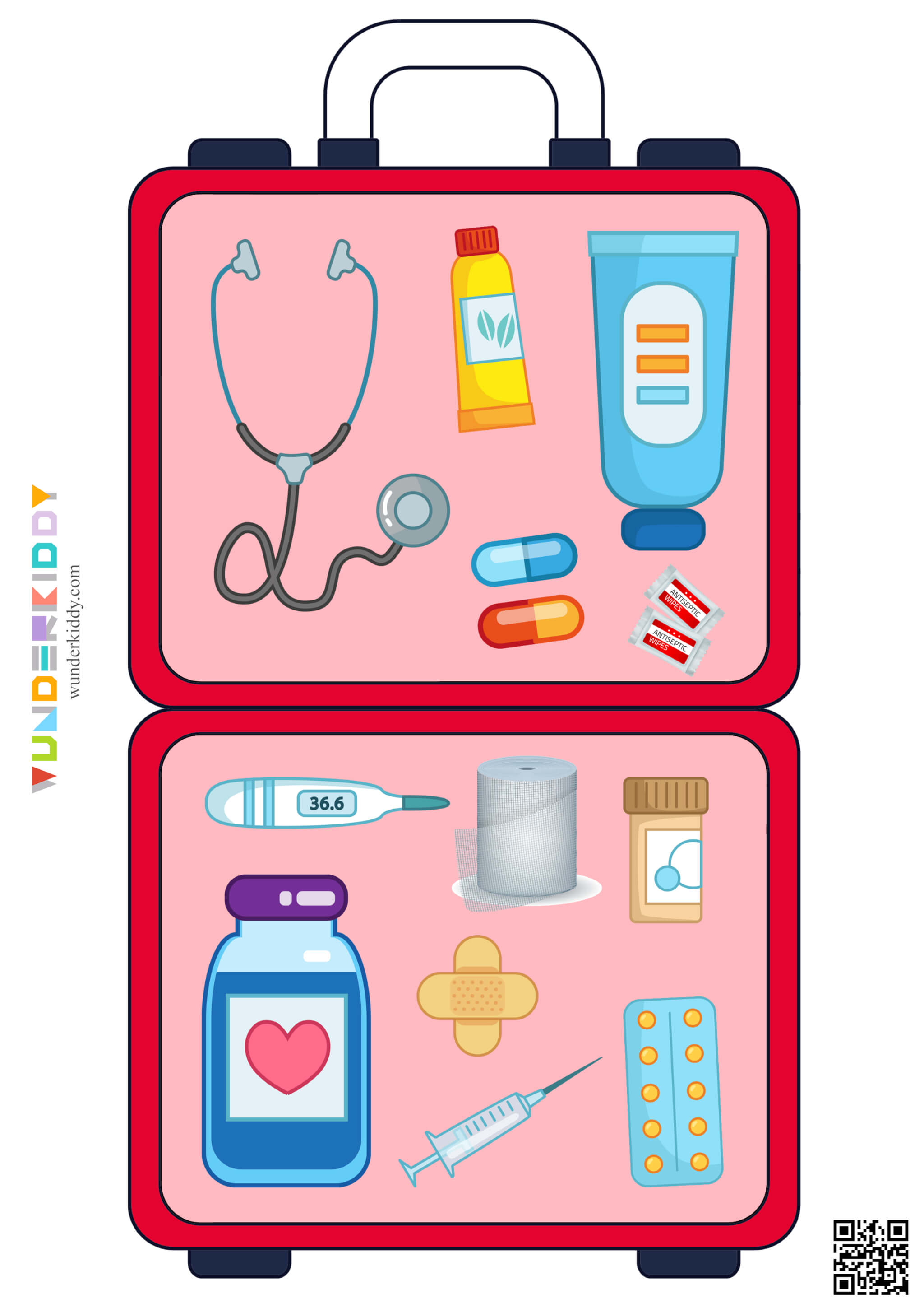 Shadow Matching Preschool Game Doctor's Suitcase - Image 2