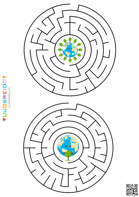Лабіринти День Землі для малюків - Зображення 4