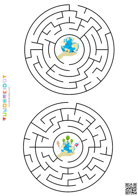 Lernspiel «Labyrinthe Tag der Erde» für kleine Kinder - Bild 6