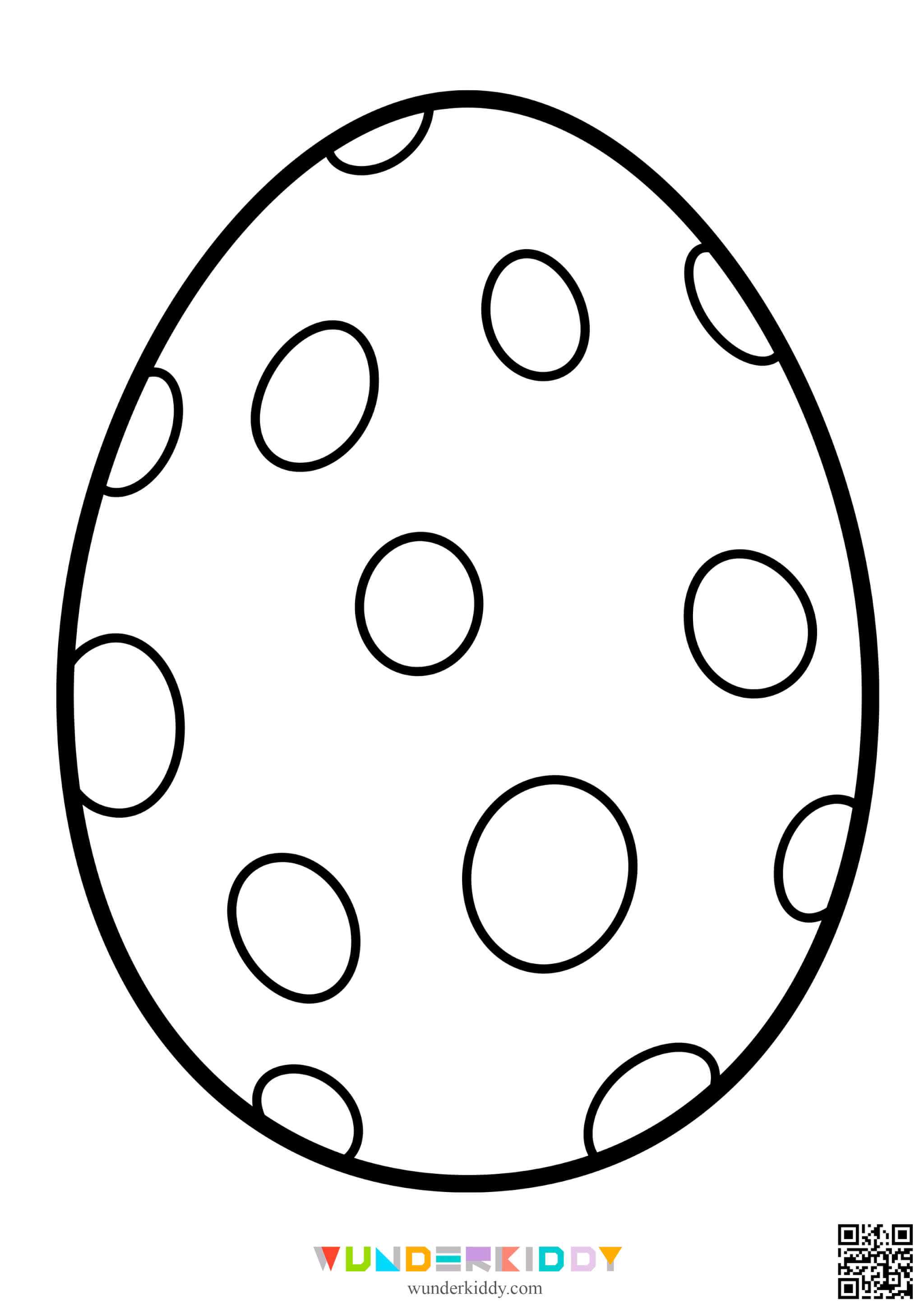 Easter Egg Template Colouring Page - Image 11