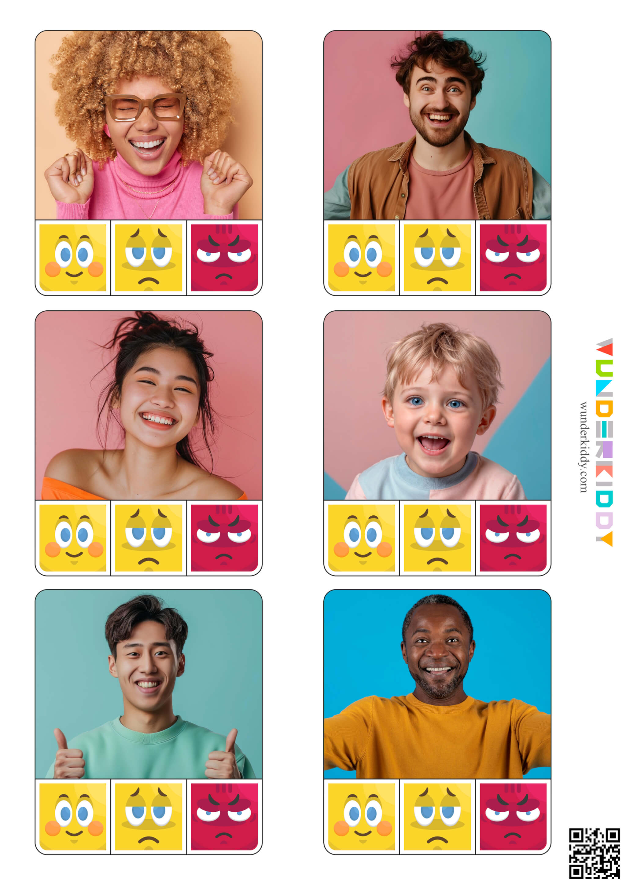 Emotions Photo Clip Card Activity - Image 2