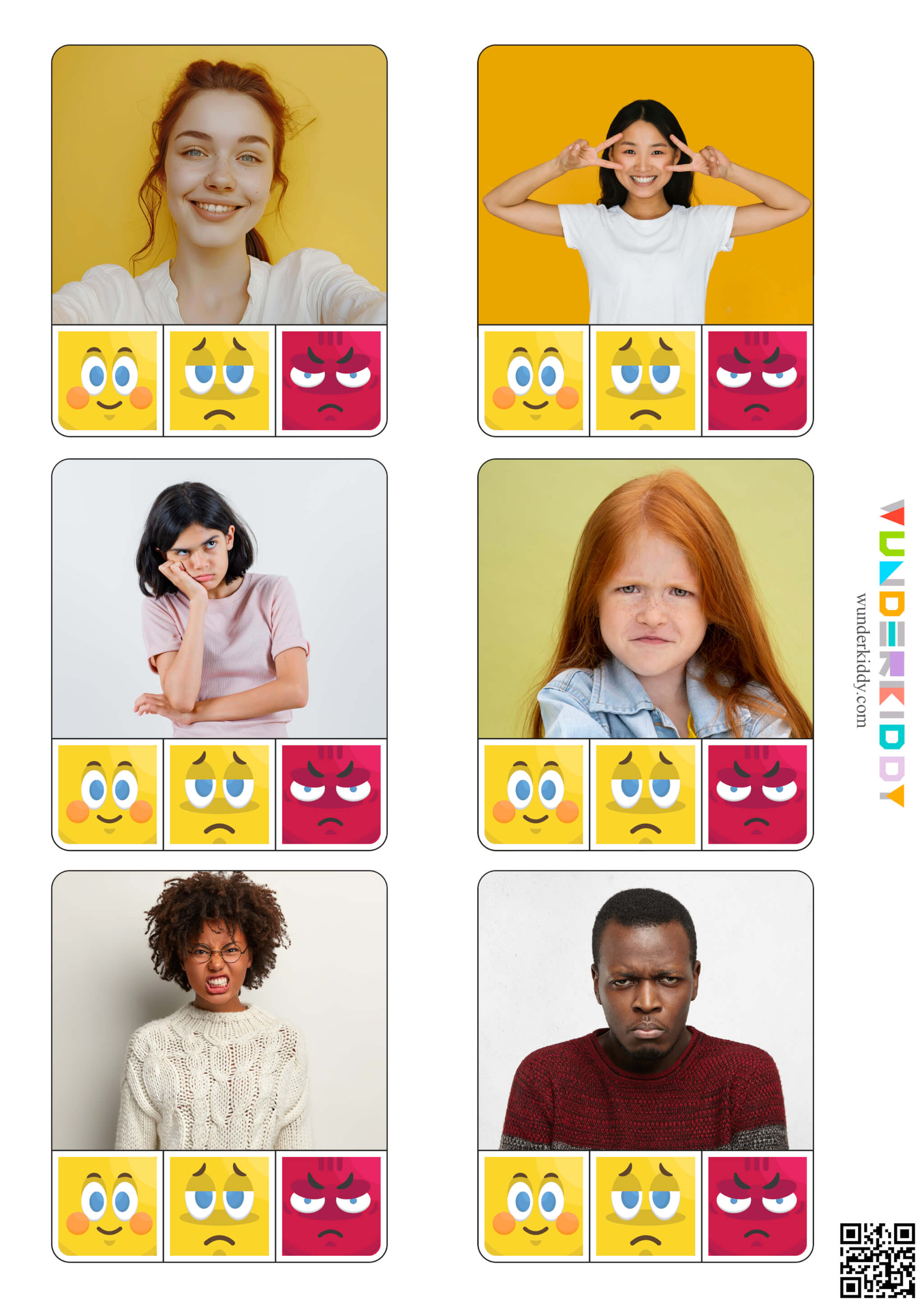 Emotions Photo Clip Card Activity - Image 5