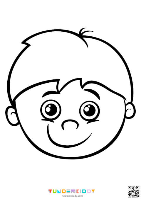 Face Coloring Page - Image 2