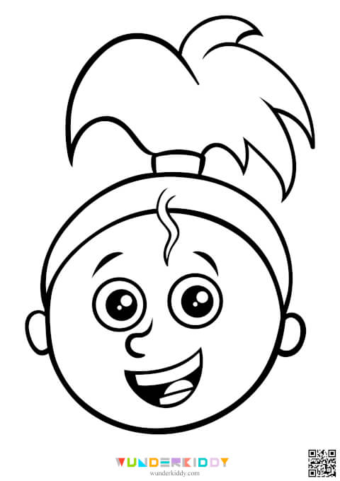 Face Coloring Page - Image 4