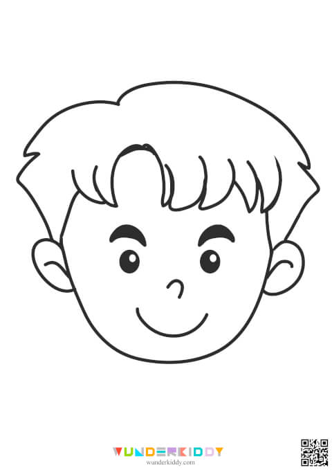 Face Coloring Page - Image 6