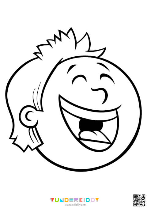 Face Coloring Page - Image 8