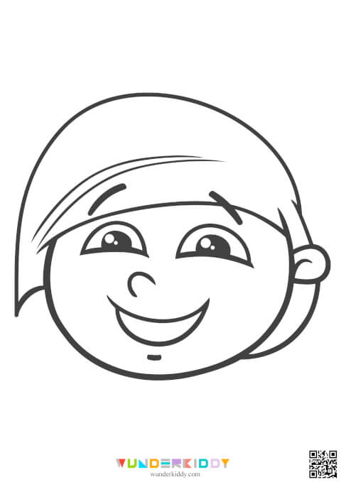 Face Coloring Page - Image 10