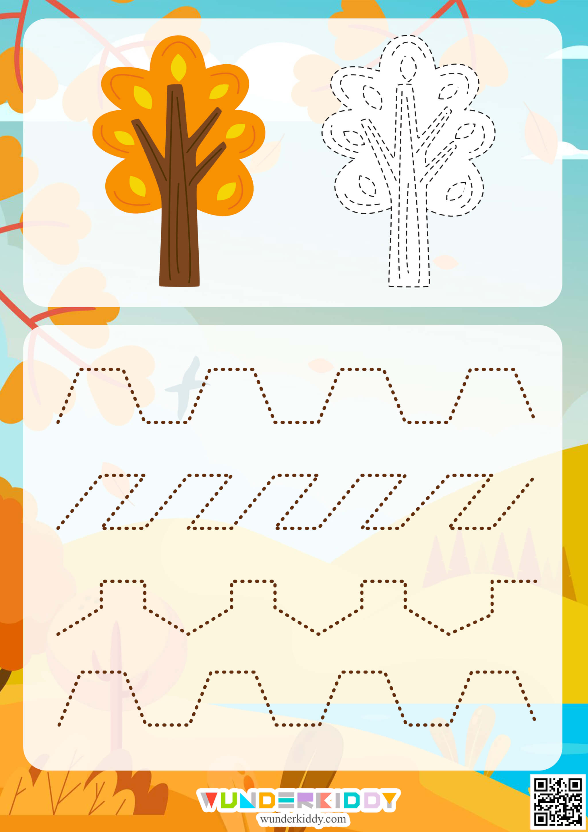 Fall Tracing Worksheets - Image 2