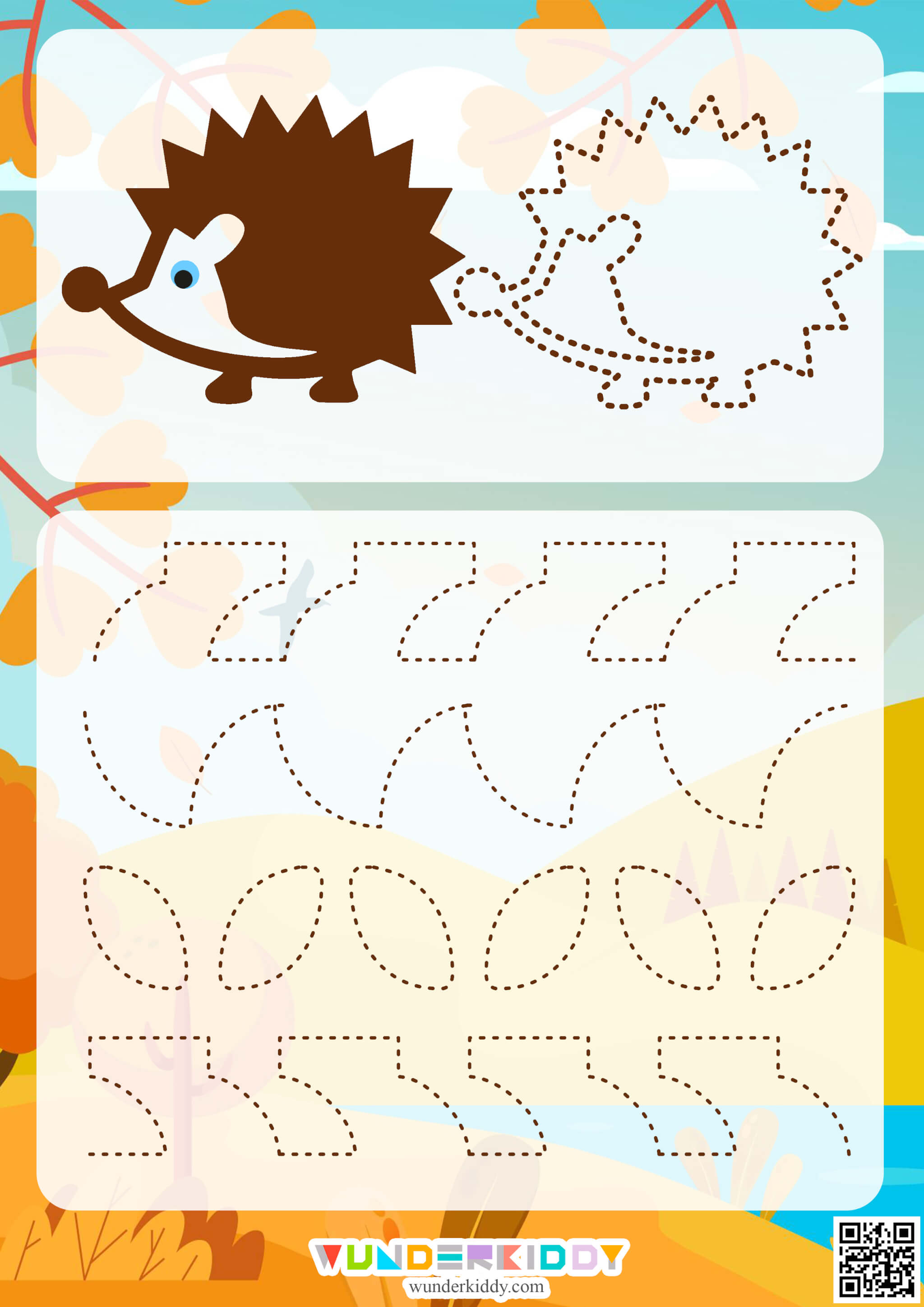 Fall Tracing Worksheets - Image 4