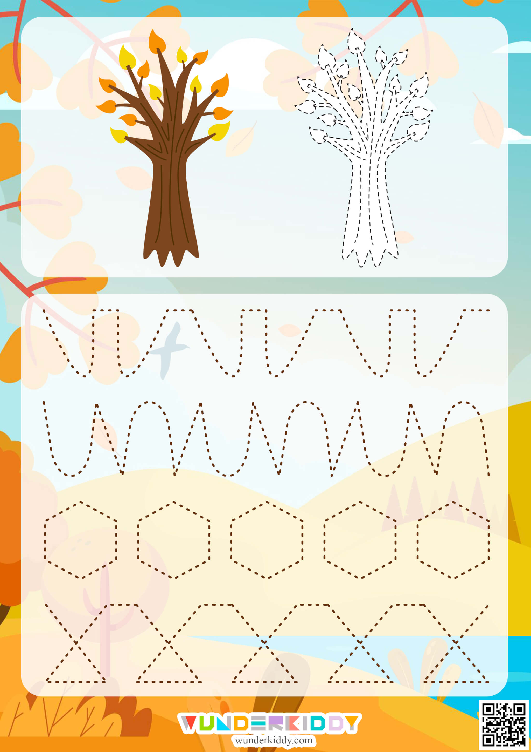 Fall Tracing Worksheets - Image 9