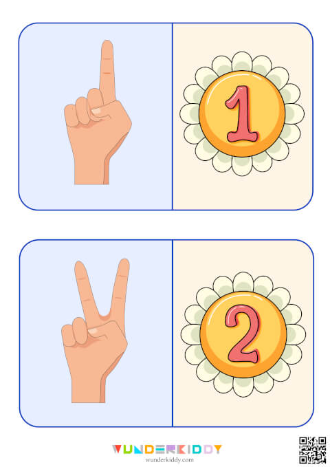 Карточки «Счет на пальчиках» - Изображение 2