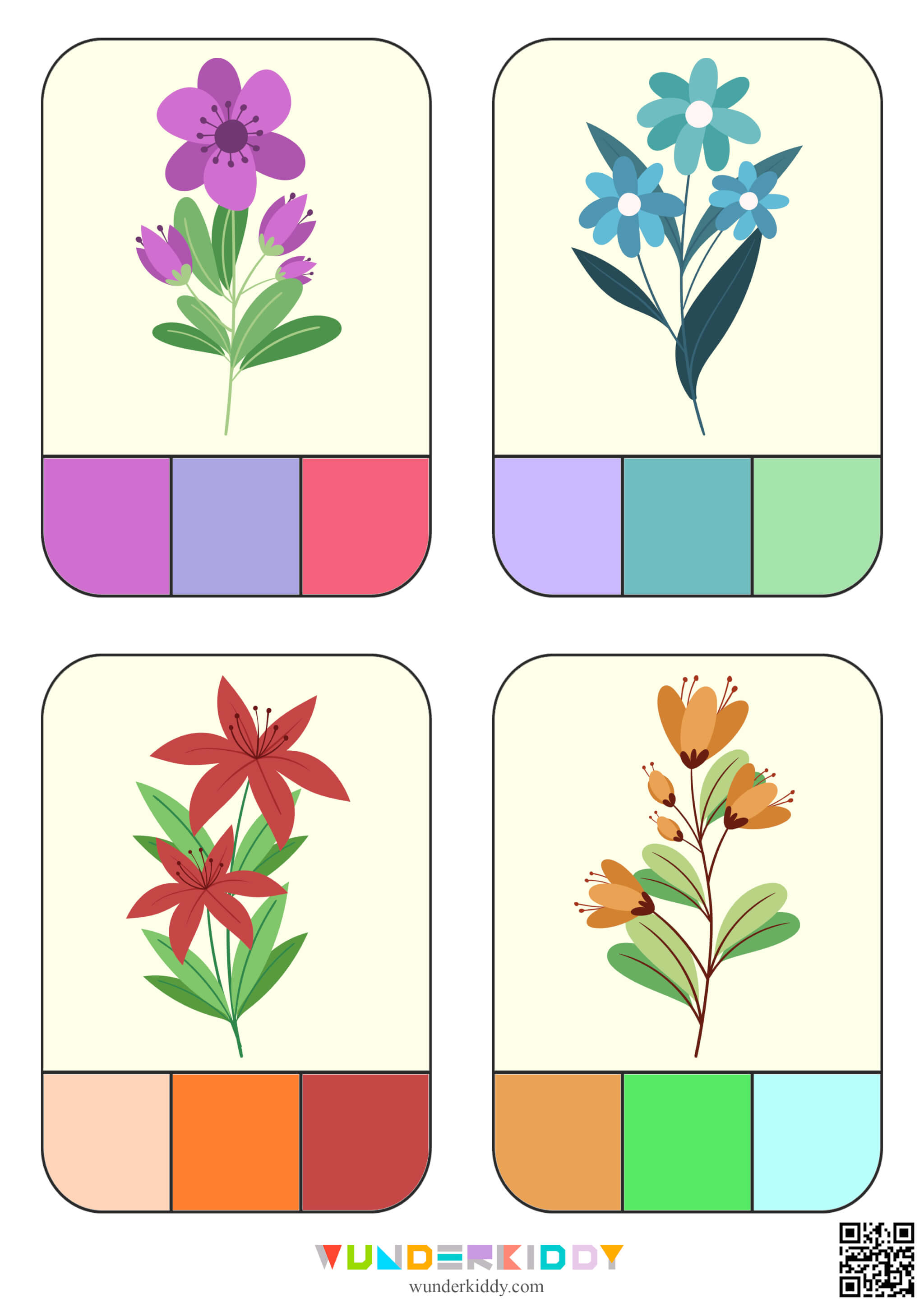 Spring Flower Color Match Game - Image 6