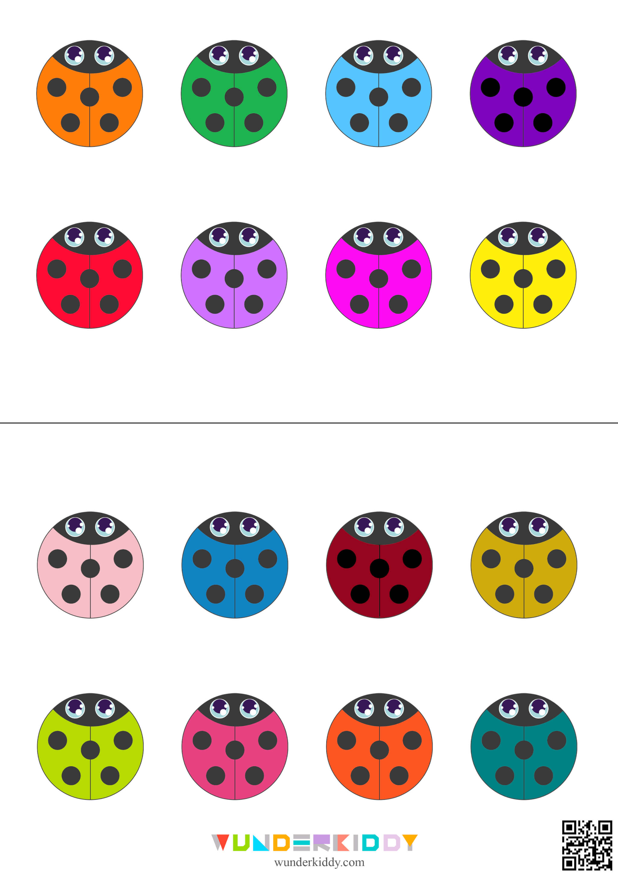 Flower and Ladybug Colour Match Activity - Image 4