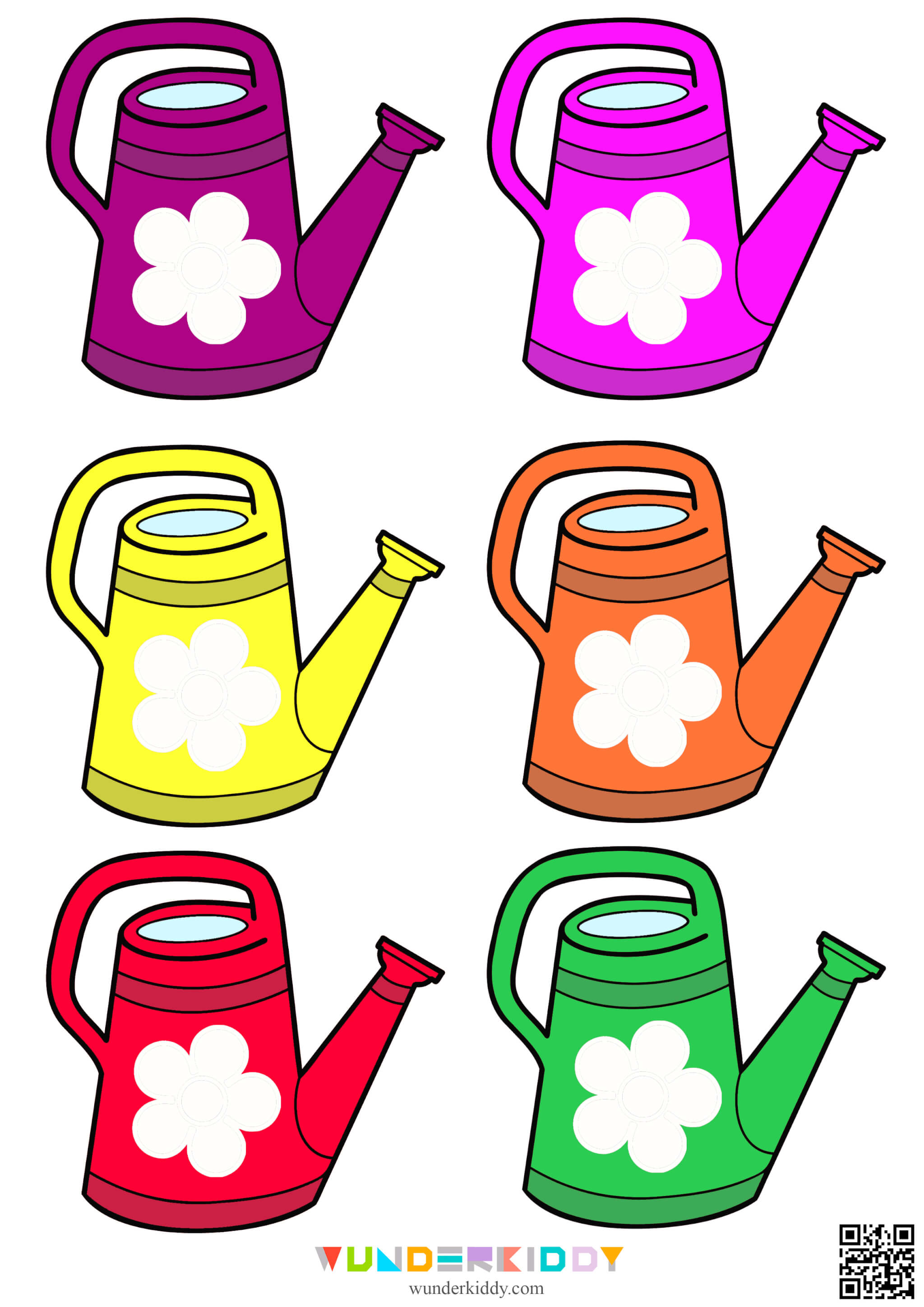 Flower Color Match Preschool Activity - Image 3