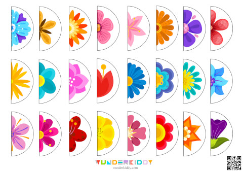 Flowers Matching File Folder Game - Image 4