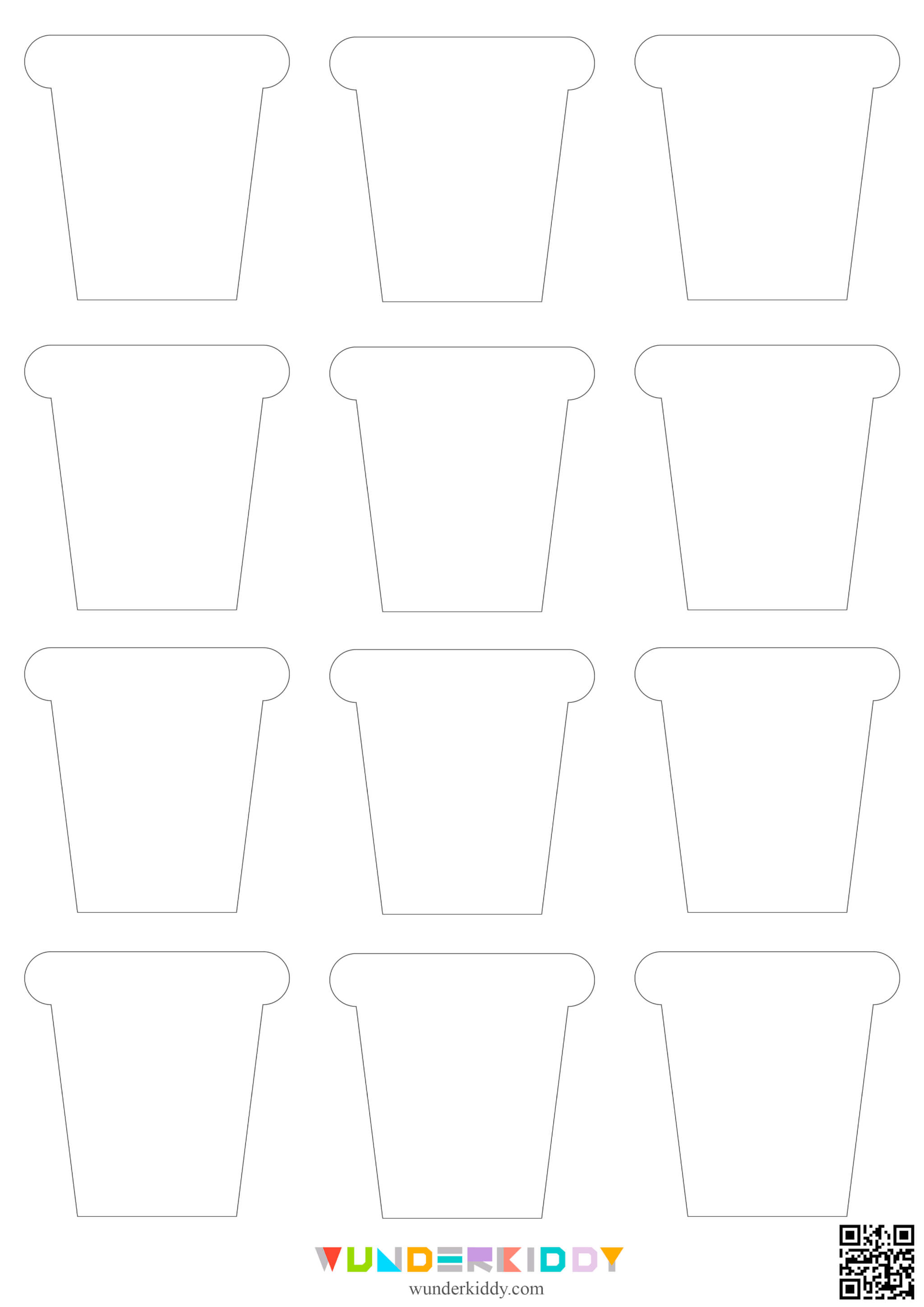 Flower Pot Template for Kindergarten - Image 5