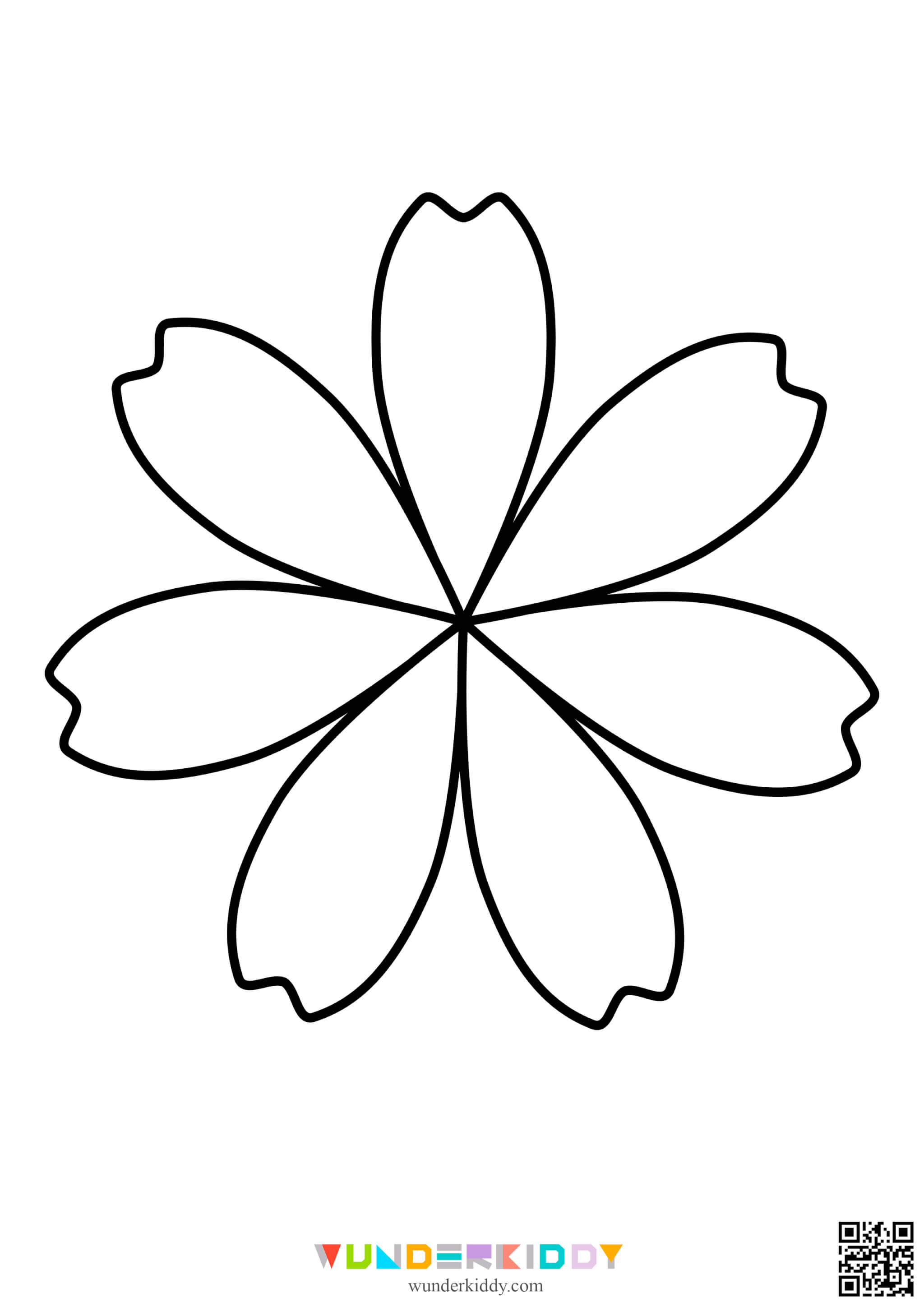 Flowers Coloring Pages for Kids - Image 11