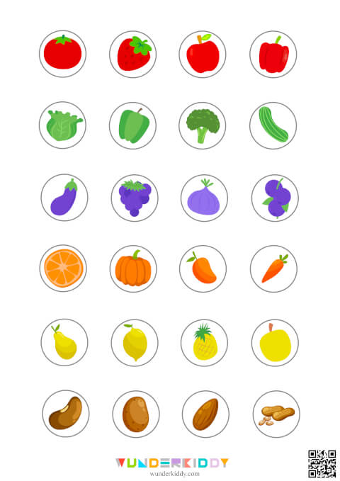 Obst und Gemüse nach Farben sortieren - Bild 3