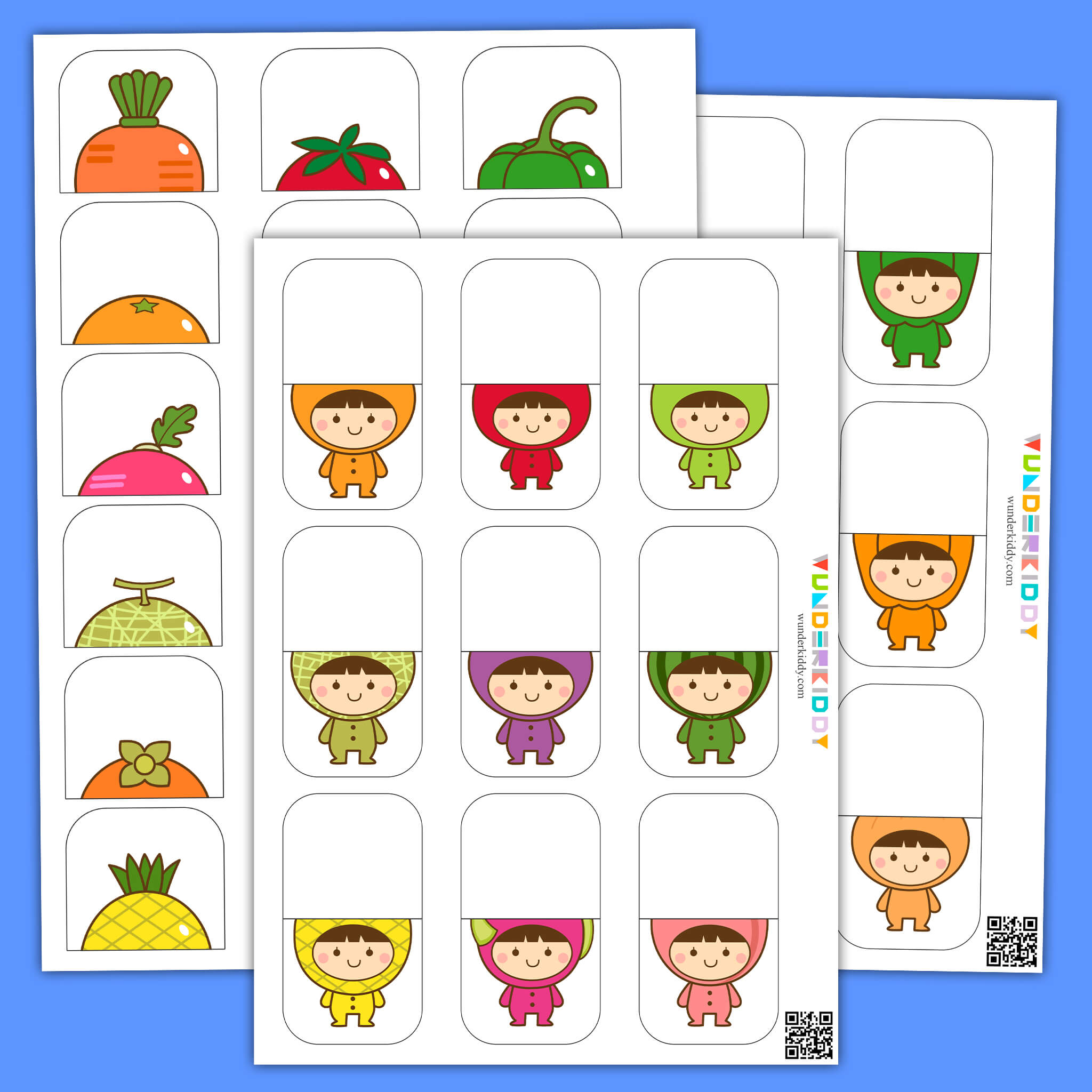 Fruit Hats Matching Game