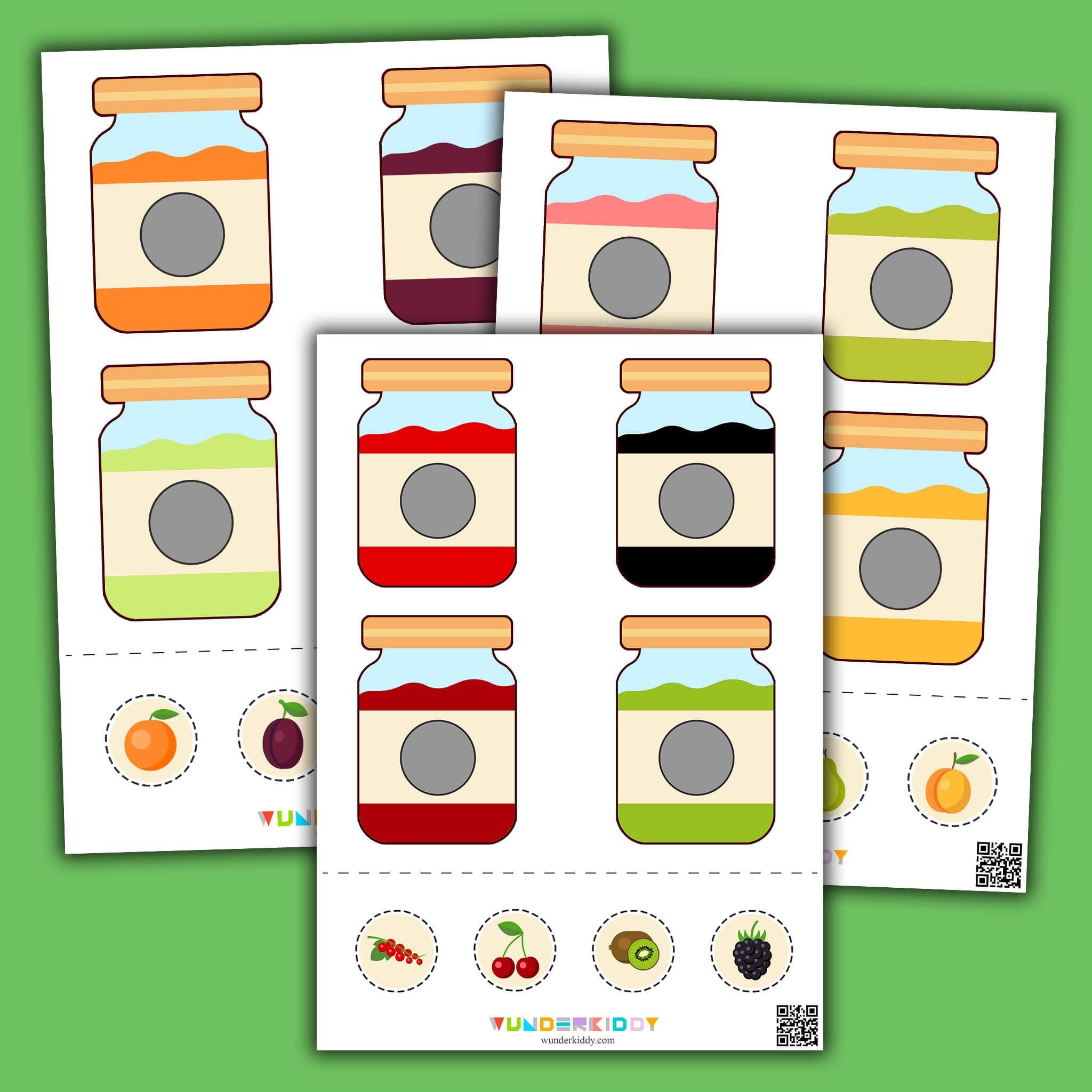 Jam and Jelly Color Matching Activity