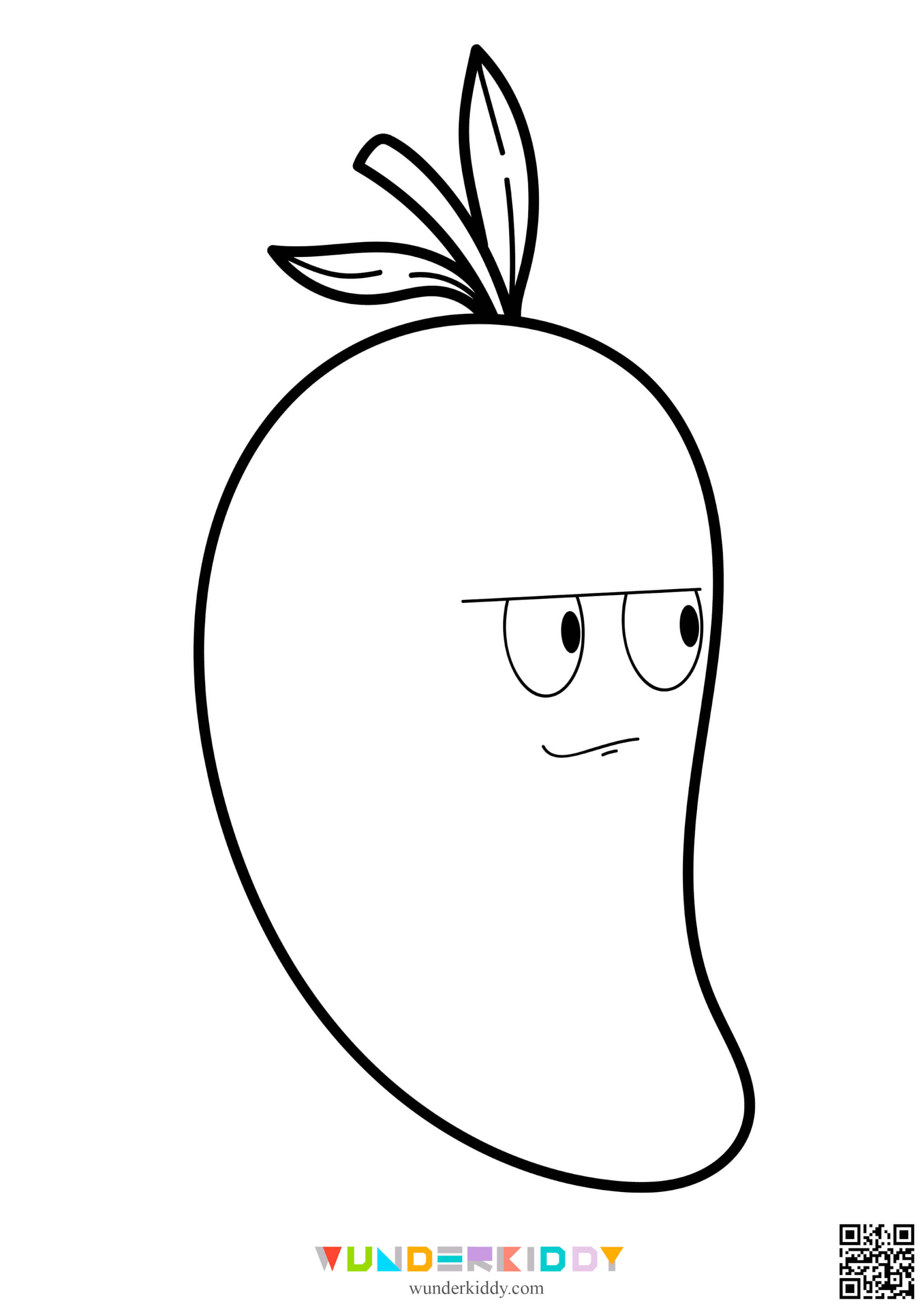 Funny Fruits Coloring Page - Image 9