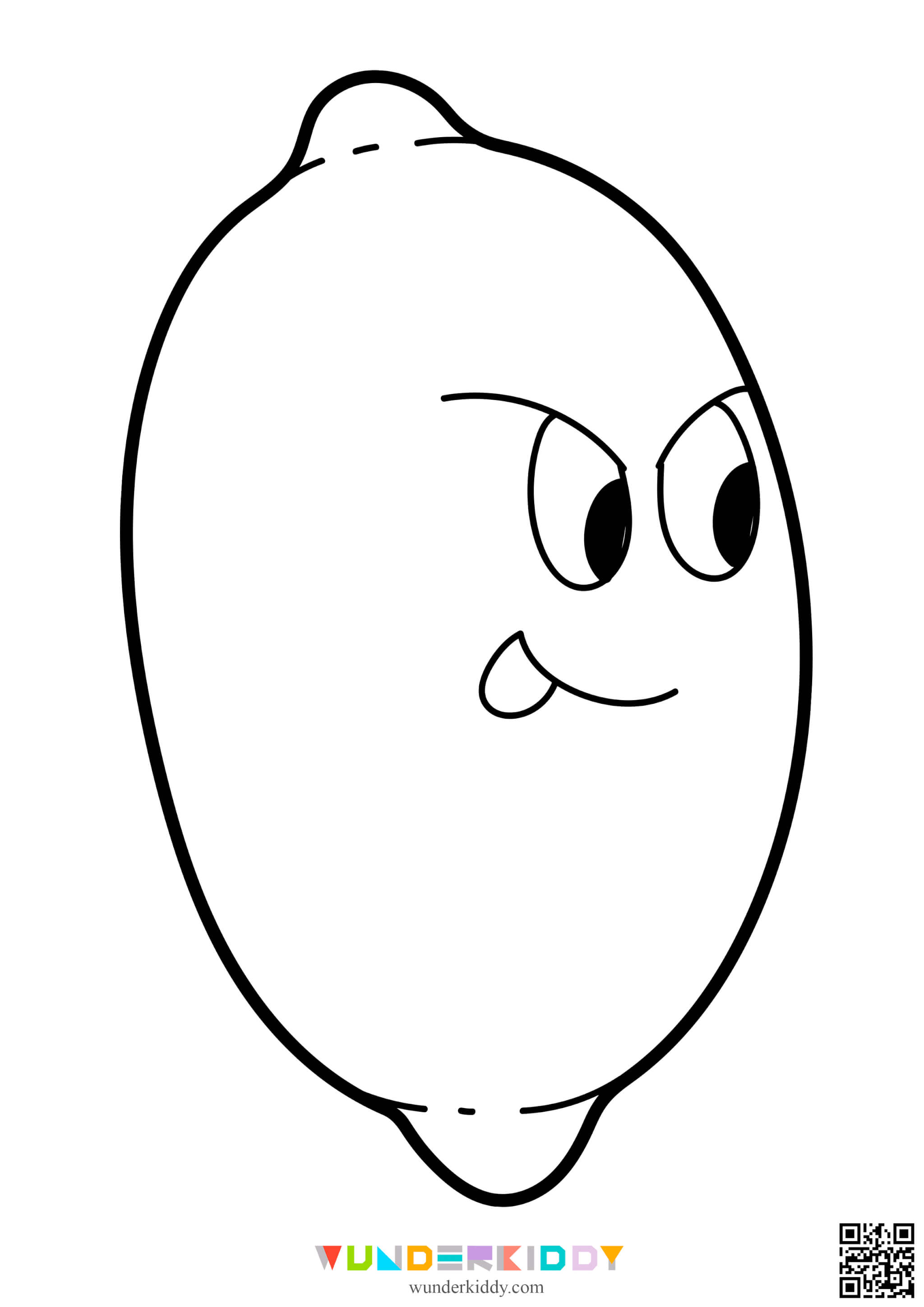 Funny Fruits Coloring Page - Image 10