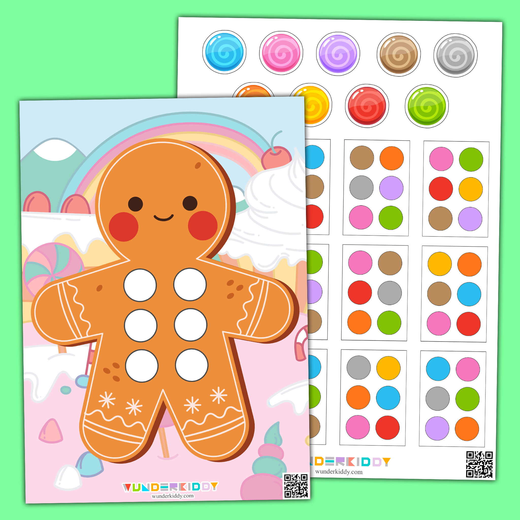 Gingerbread Man Match Activity