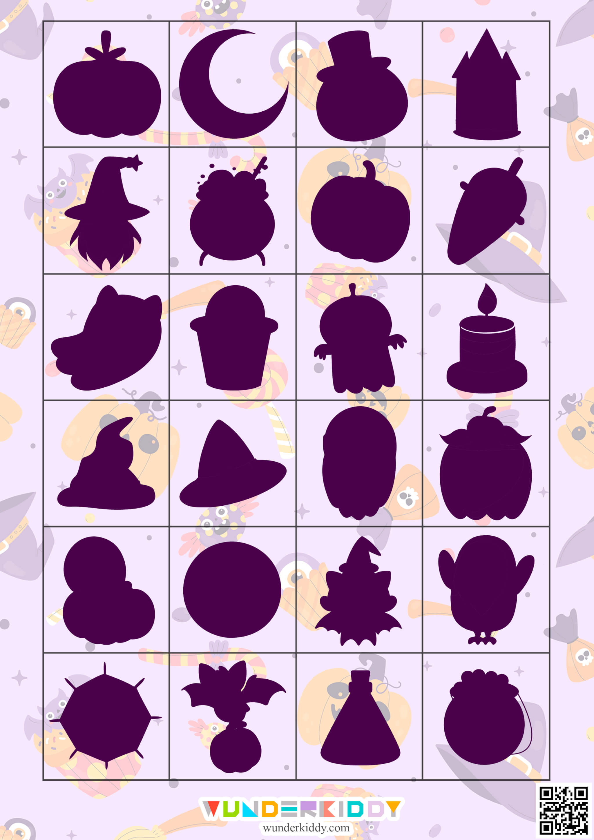 Halloween Shadow Matching Worksheet - Image 2