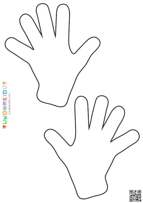 Printable Hands Template - Image 8