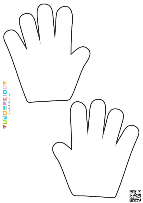 Printable Hands Template - Image 10