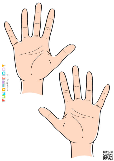 Printable Hands Template - Image 12