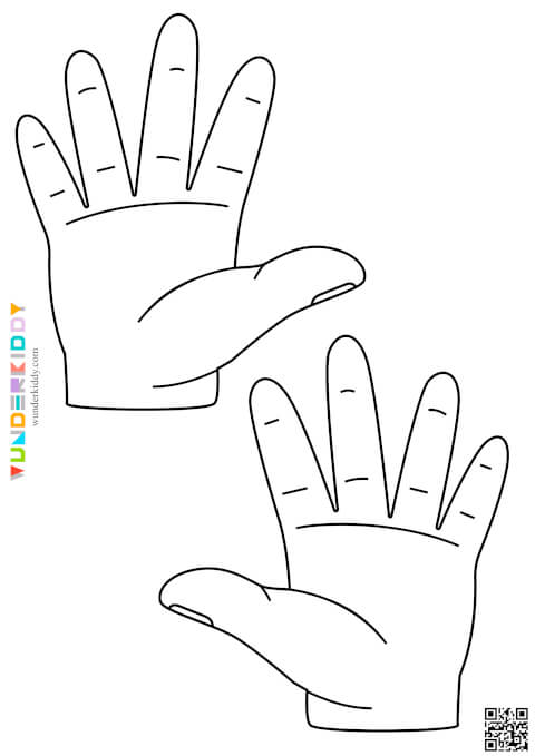 Printable Hands Template - Image 14