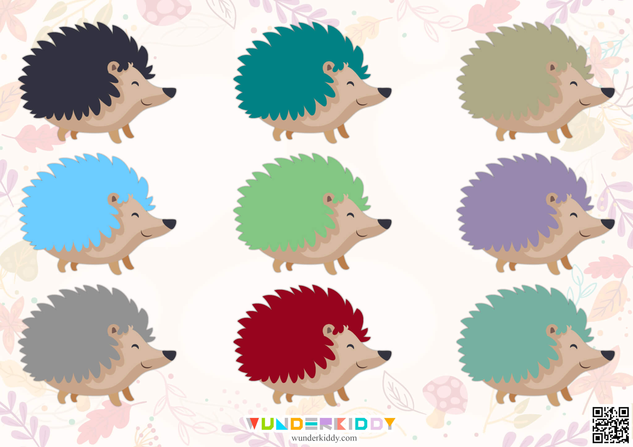 Hedgehog Color Matching Activity - Image 3