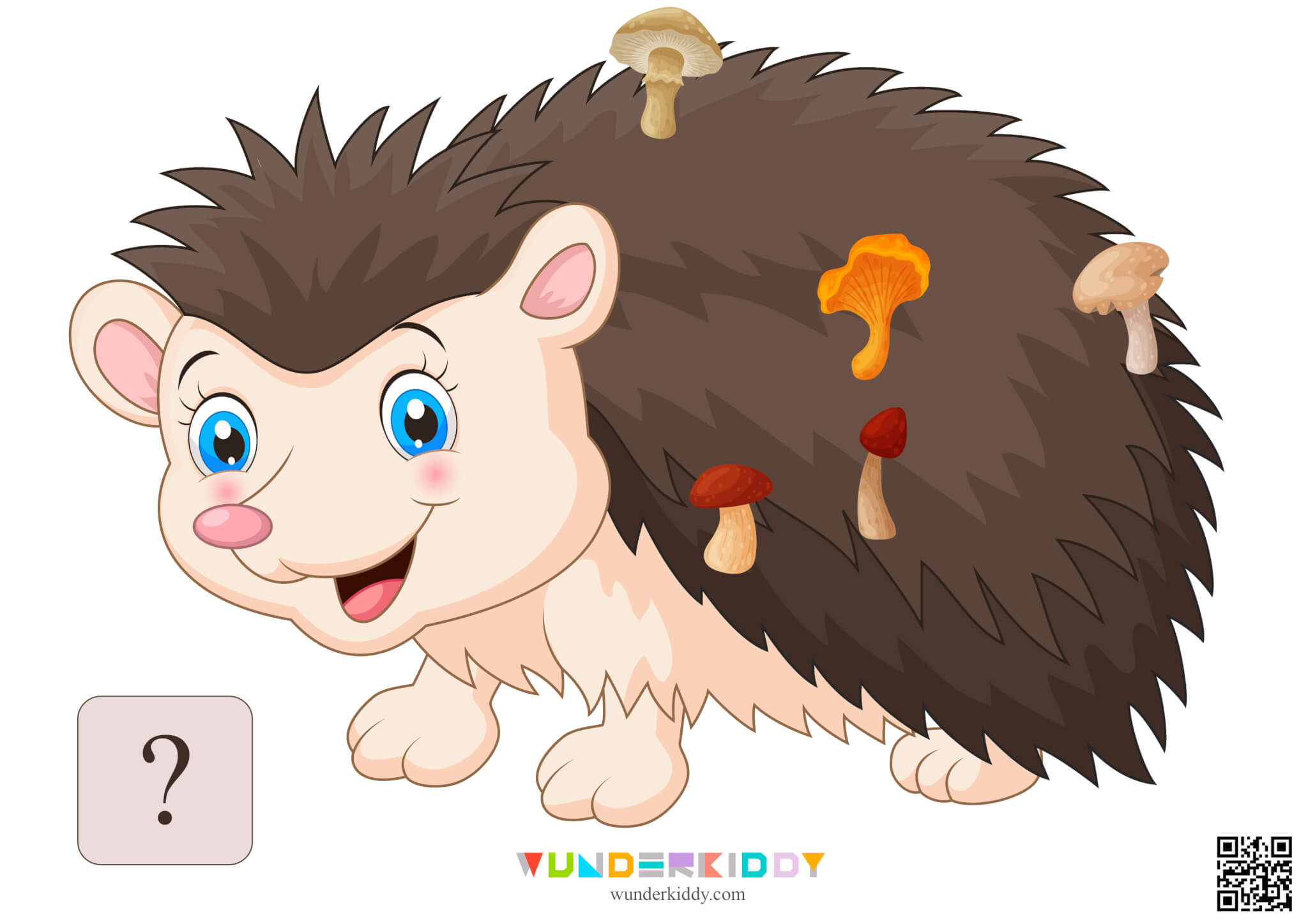 Worksheet Count to 20 with Hedgehog and Mushrooms - Image 9