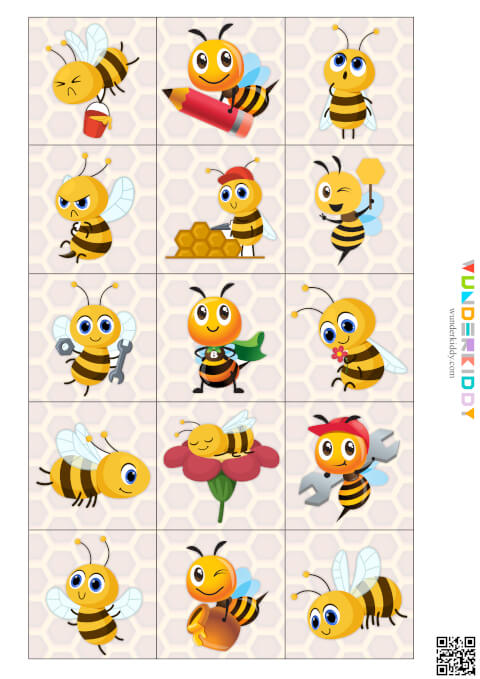 Honey Bee Shadow Matching Game - Image 3