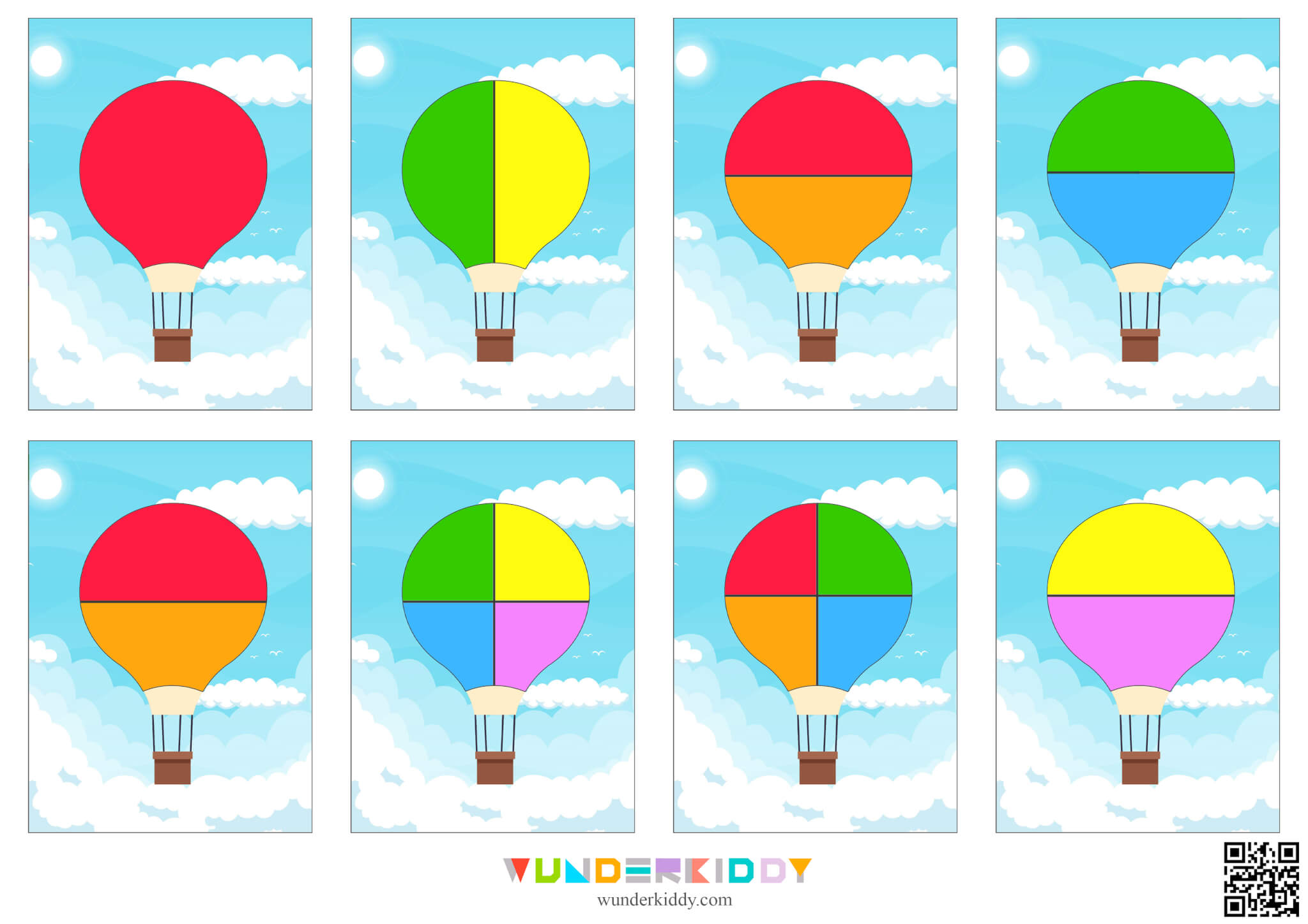 Hot Air Balloon Matching Activity - Image 4