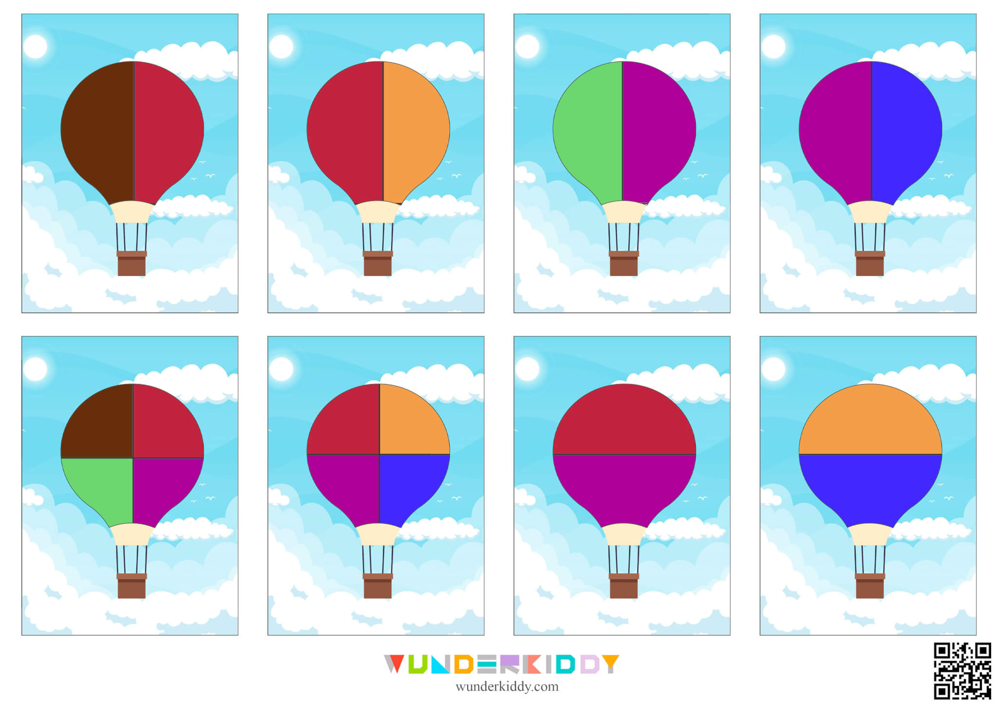 Hot Air Balloon Matching Activity - Image 5