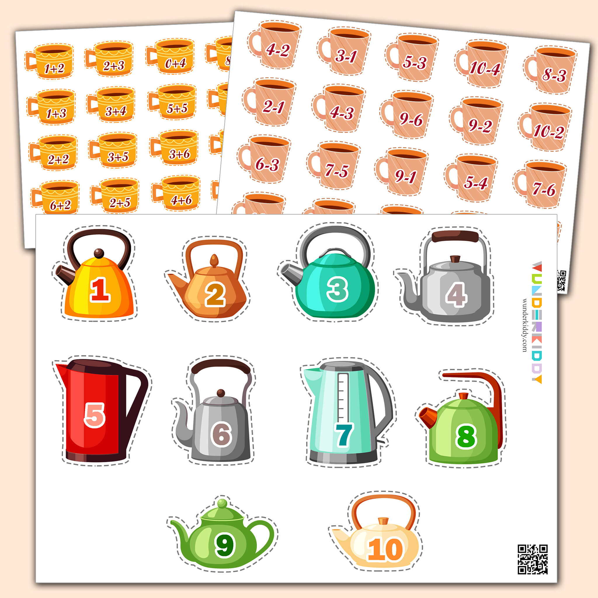 Math Activity for Kids Hot Tea