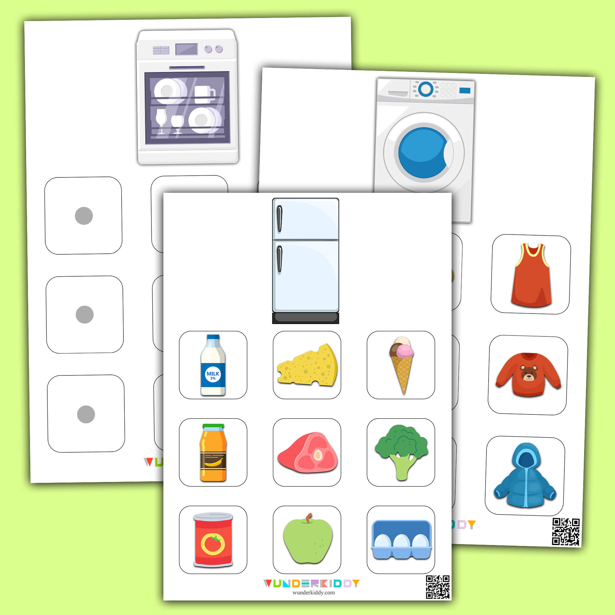 Kitchen Utensils Sorting Worksheet