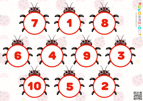 Ladybug Numbers Folder Game - Image 2